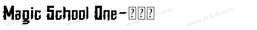 Magic School One字体转换